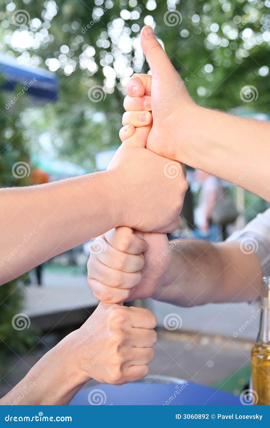 Four Hands Picture. Image 3060892