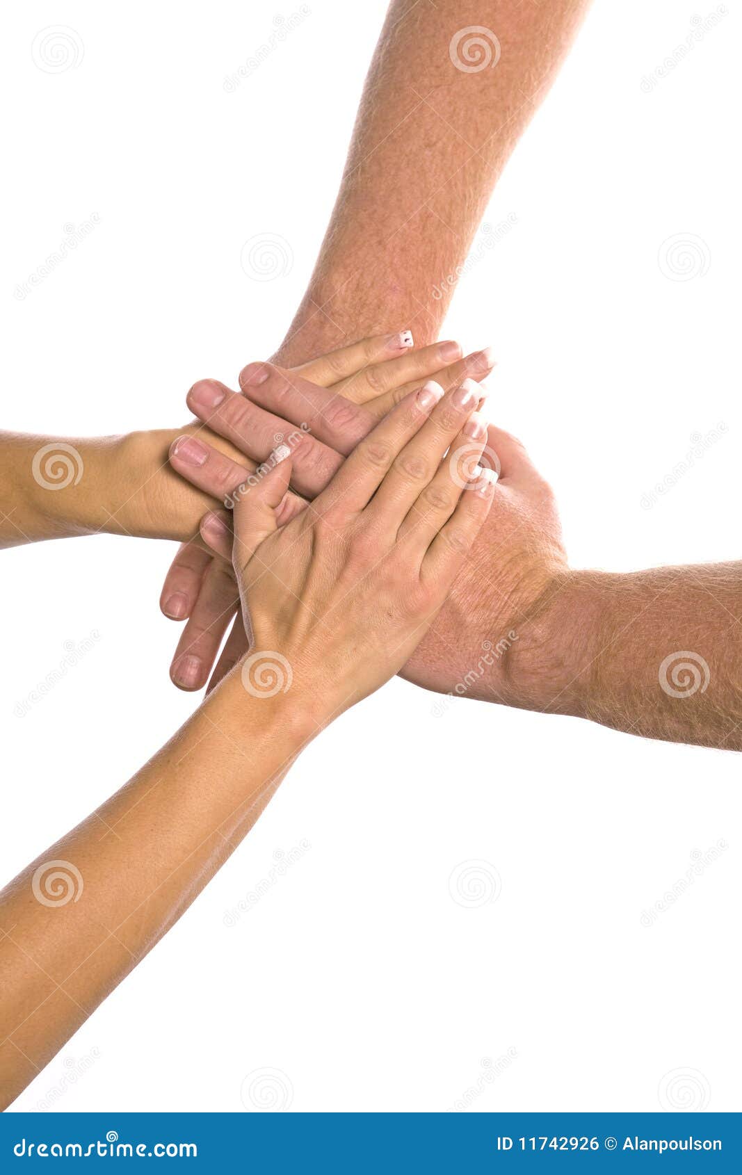 171 Four Hands Holding Each Other Stock Photos - Free & Royalty