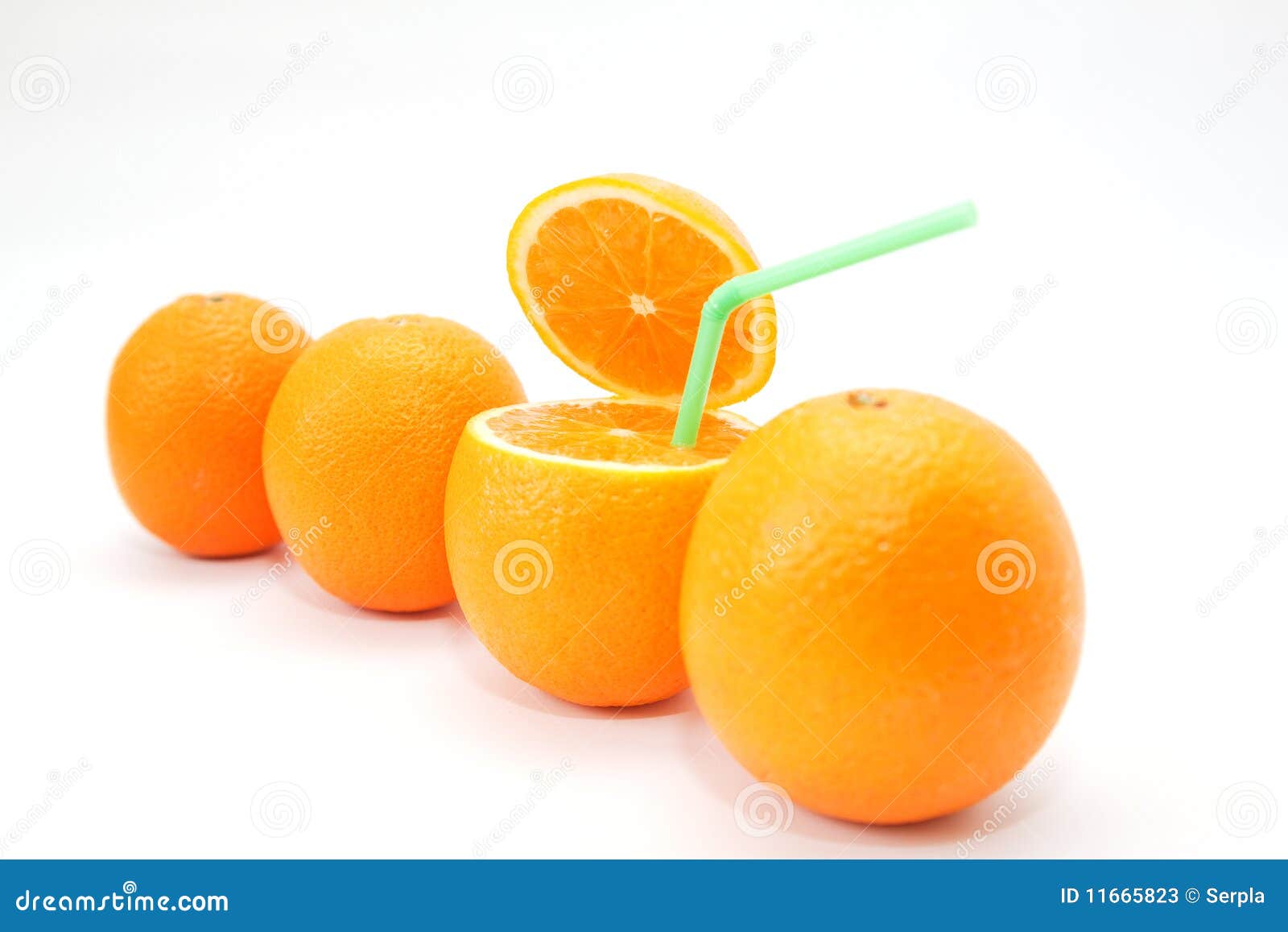 Four oranges on white stock image. Image of background 11665823