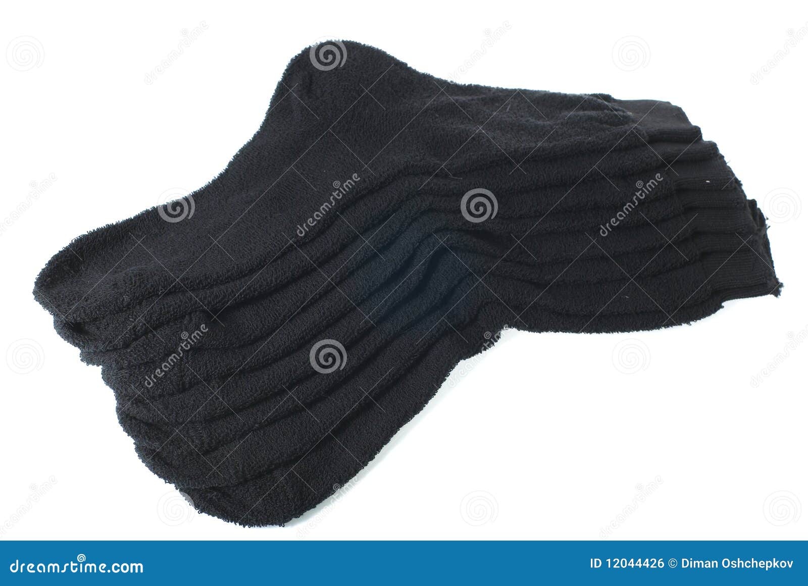 Four Pairs of Black Warm Socks Isolated Stock Photo Image of menswear