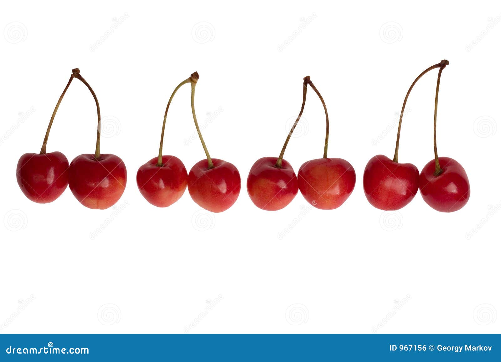 Four pairs of cherries stock photo. Image of cherry, healthy 967156