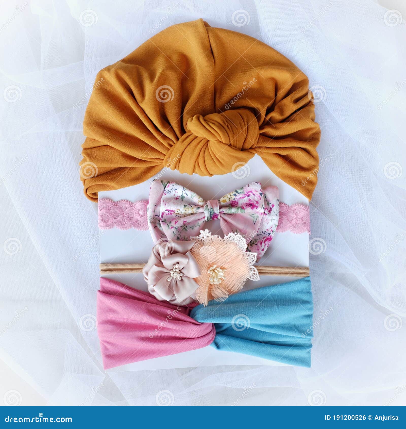 Four Pieces of Handmade Hair Accessories with Unique Design Placed on White Tulle Fabric Stock Photo - Image of cotton, crafting: 191200526 Four Pieces of Handmade Hair Accessories with Unique Design Placed on White Tulle Fabric Stock Photo - Image of cotton, crafting: 191200526