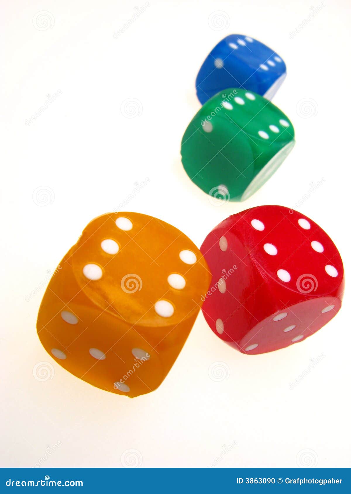 Four playing roll the dice stock photo. Image of figures 3863090