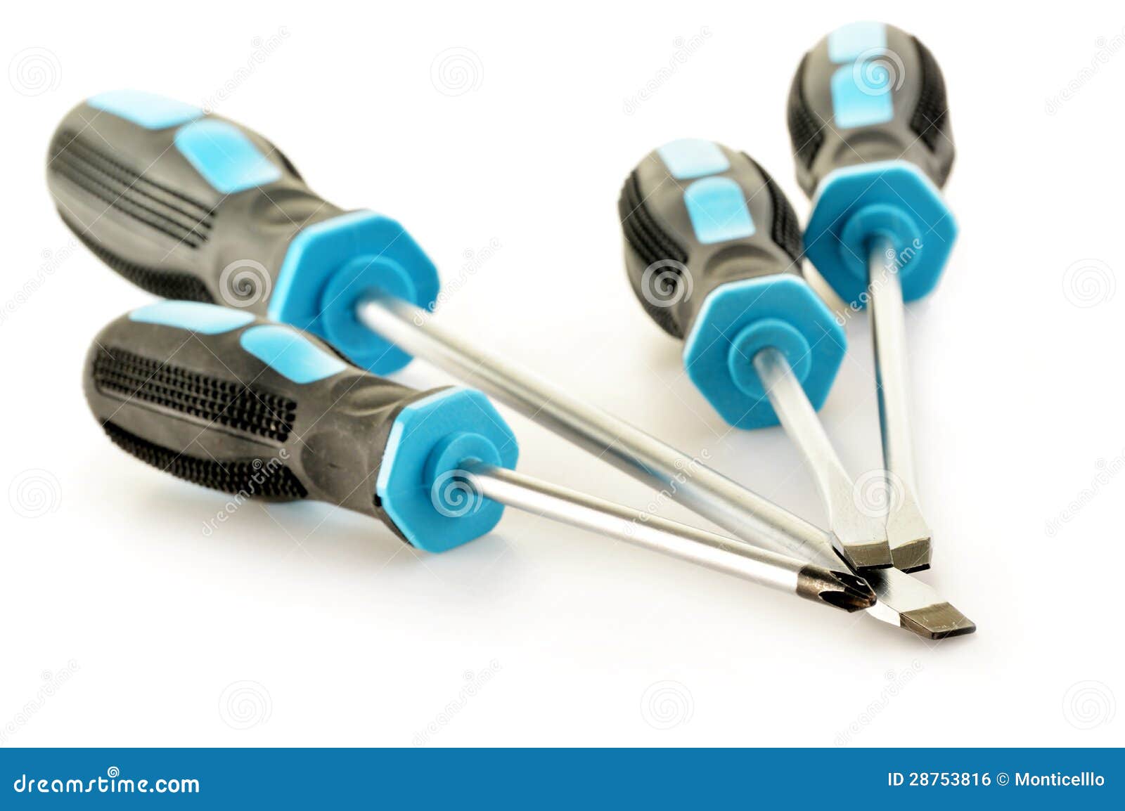 Four Screwdrivers on White Background Stock Photo Image of locksmith