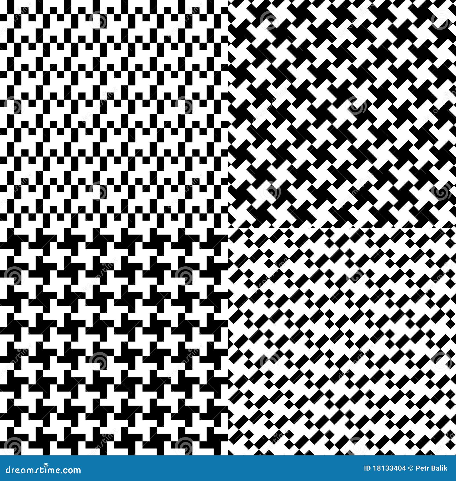 Houndstooth Seamless Repeat in Photoshop — Another Digital Fabric Weave
