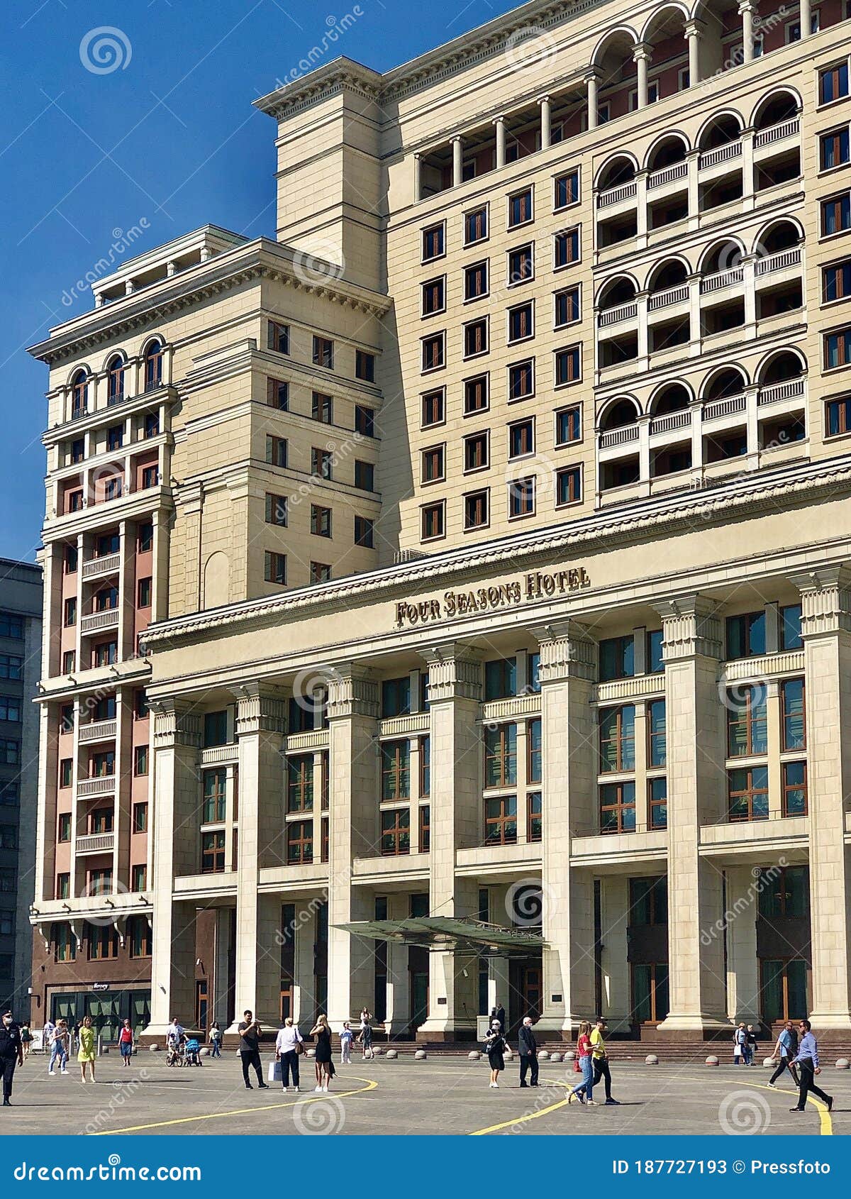 Moscow Russia Hotels; Four Seasons Hotel, Moscow Landmarks Editorial Stock Photo - Image of