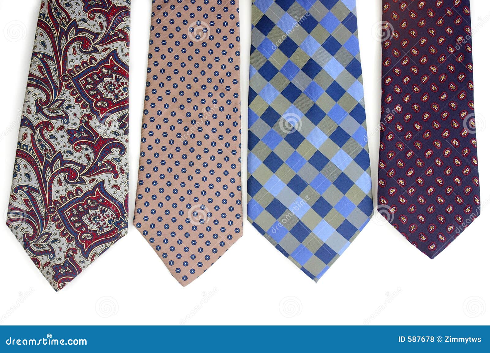 Four ties stock photo. Image of expensive, attire, formal - 587678