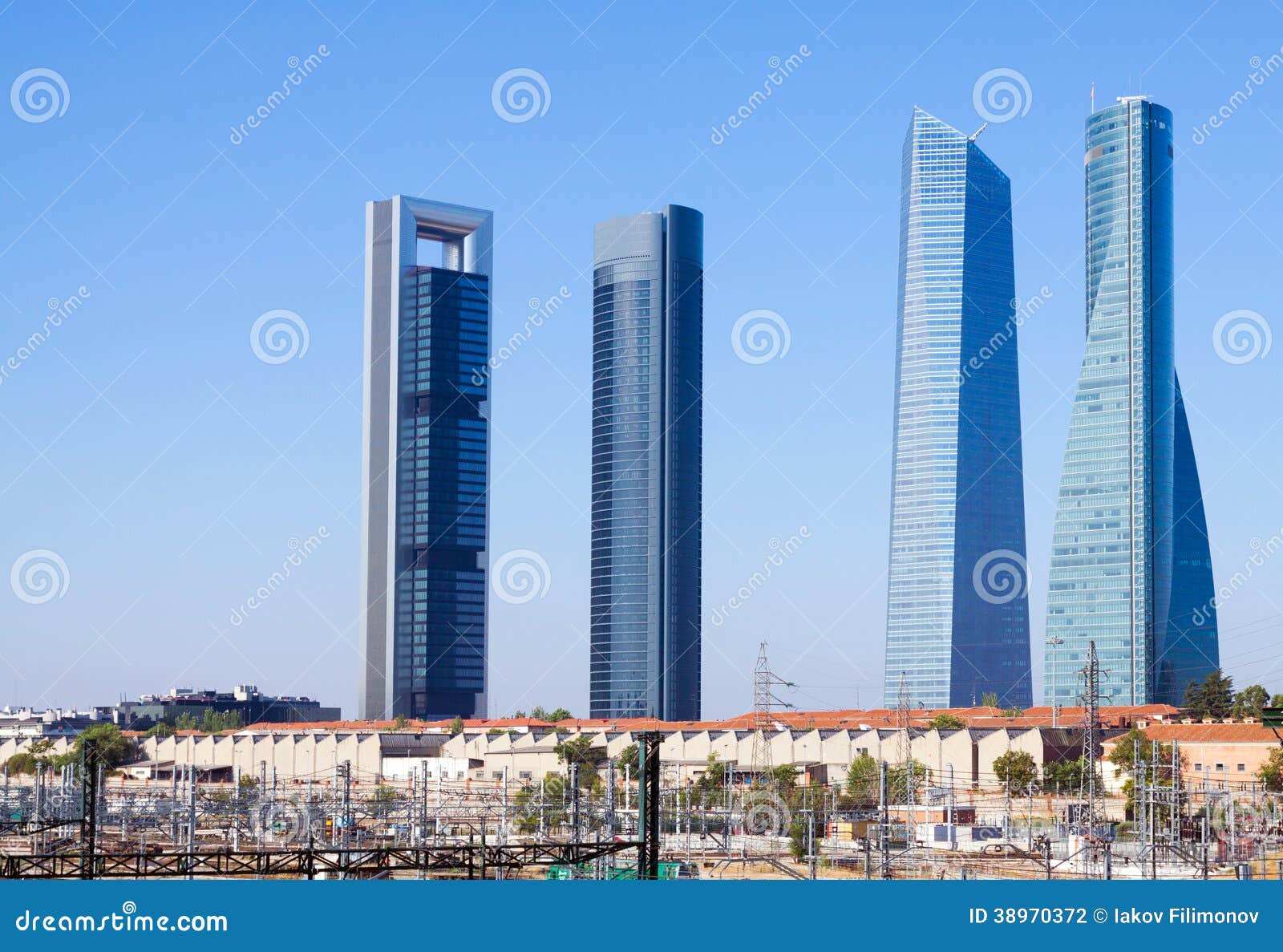 four towers business area. madrid