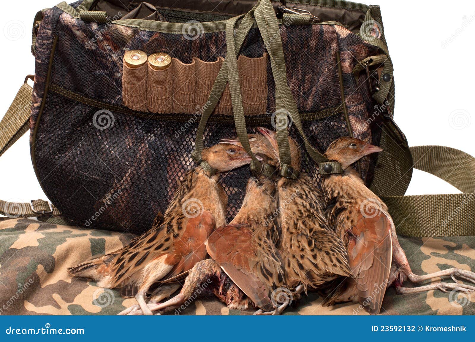 fowling bag and bird.