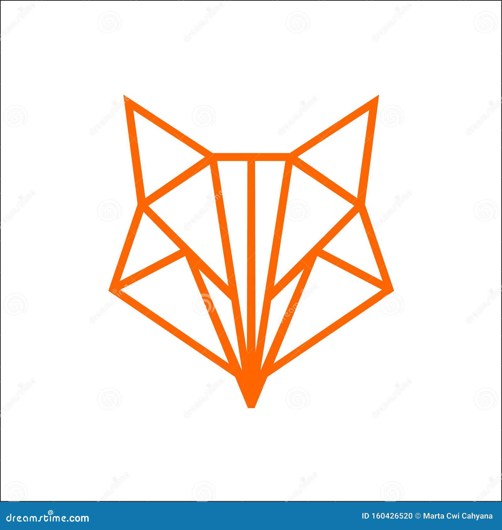 Geometric Fox Tattoo Idea  BlackInk AI
