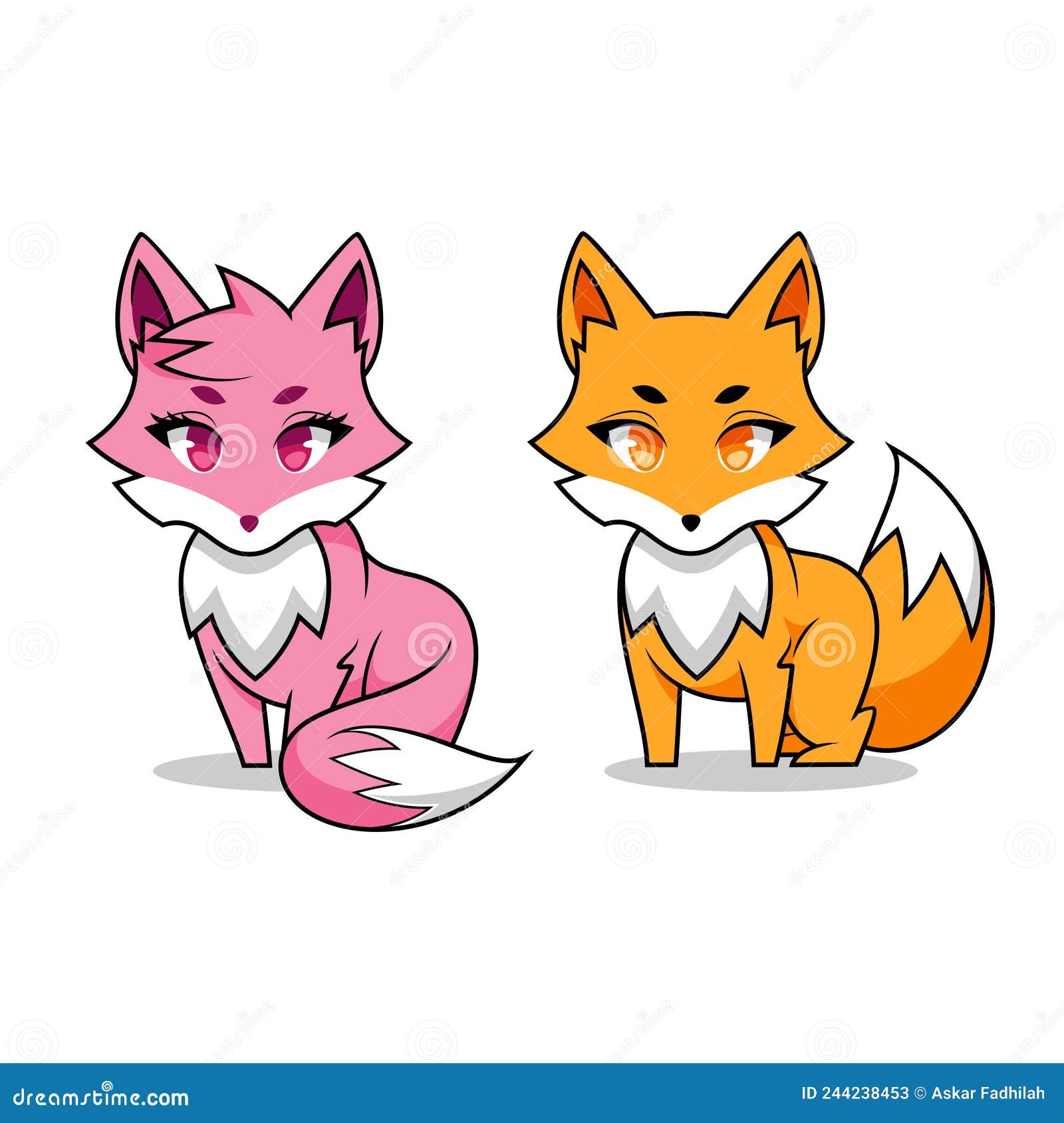 Premium Vector  Baby fennec fox cute animal