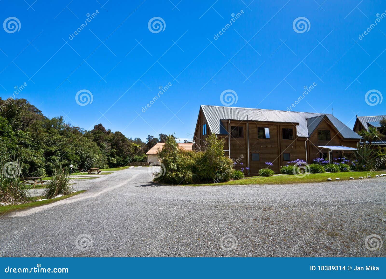 Fox Glacier Lodge New Zealand Stock Photo Image of