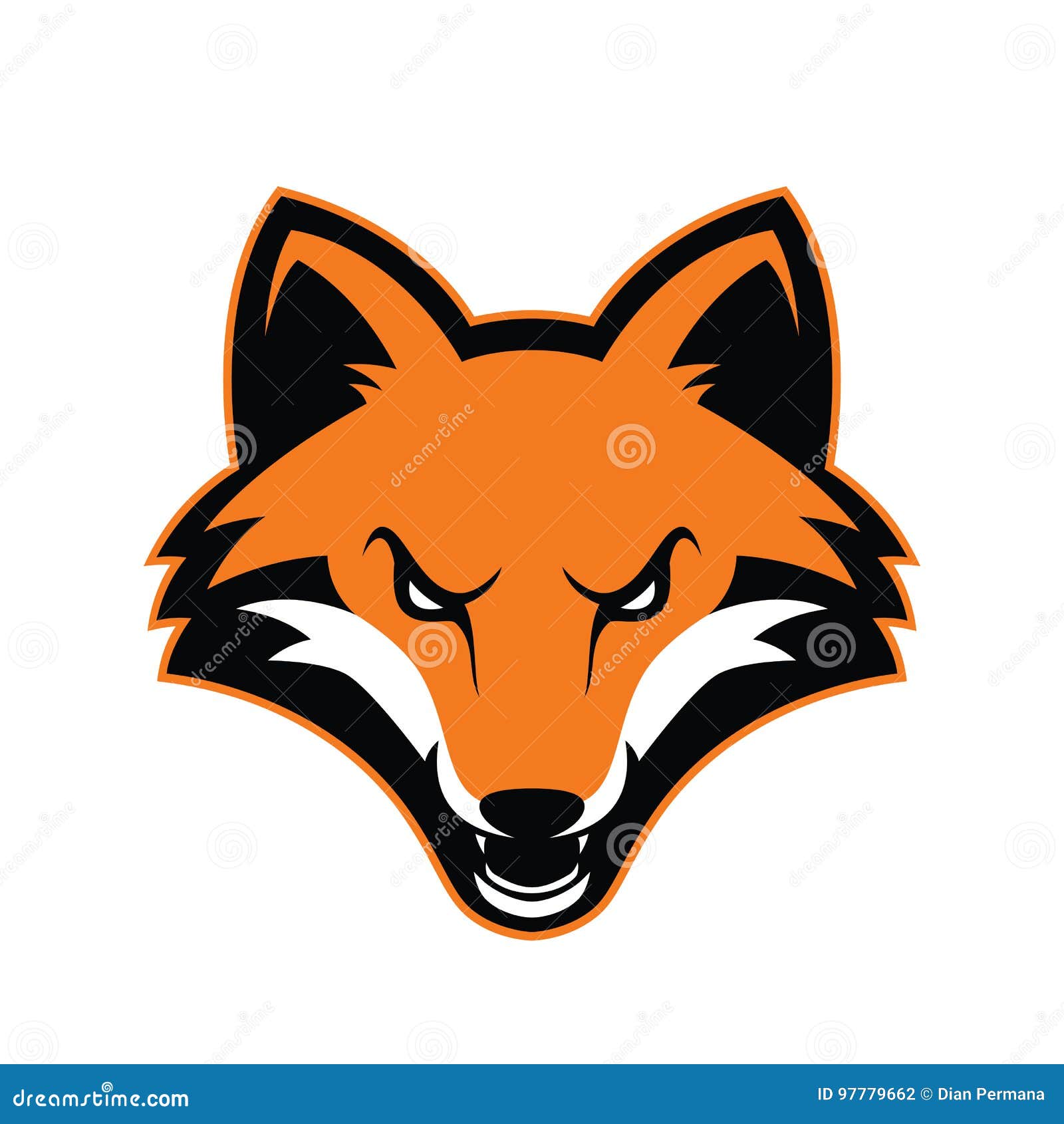 fox head mascot