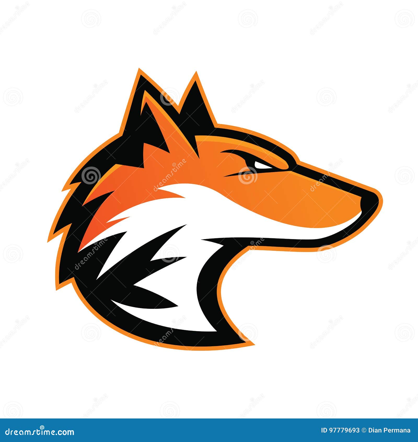 fox head mascot
