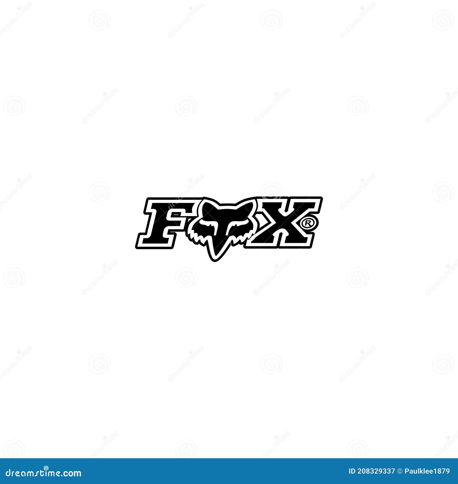 FOX Logo Editorial Illustrative on White Background Editorial ...