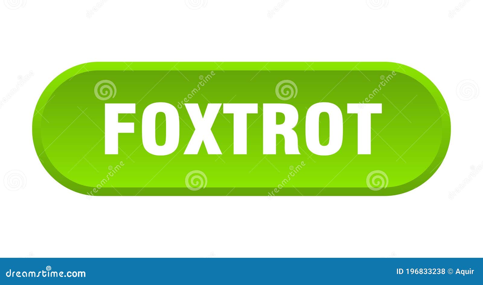 Foxtrot button stock vector. Illustration of vector 196833238