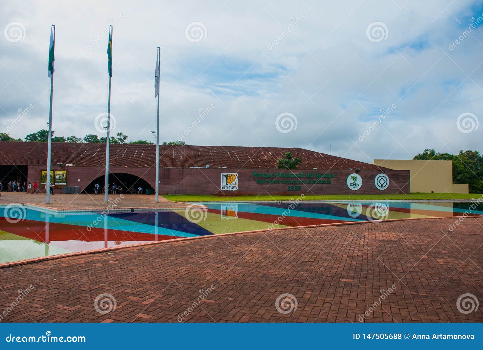 FOZ DO IGUACU, BRAZIL: Signs at the Entrance of Iguacu Falls