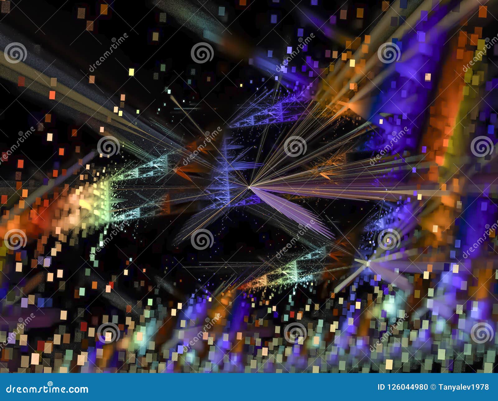 fractal abstract swirl color, surface shine flame , creative , disco chaos
