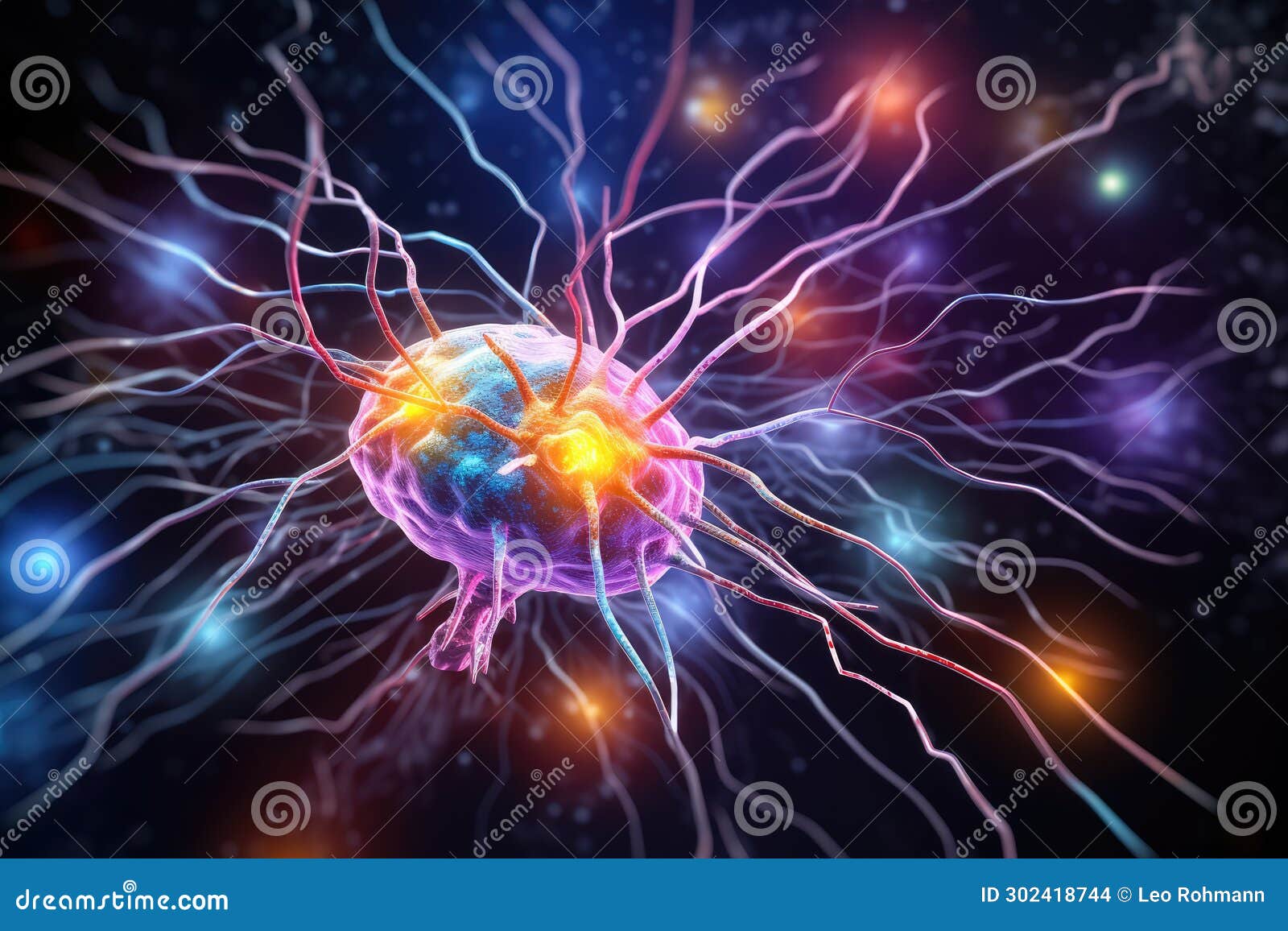fractal motley light brain grafic, cognitive skills, brain neurons nerve synapses, learning habit, mindset knowledge accumulation