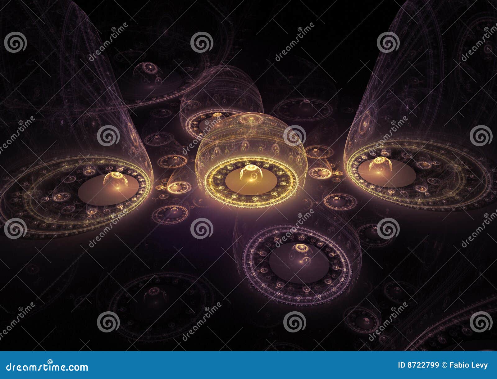 Fractalavstånd. Verkställer fractal som planetavstånd