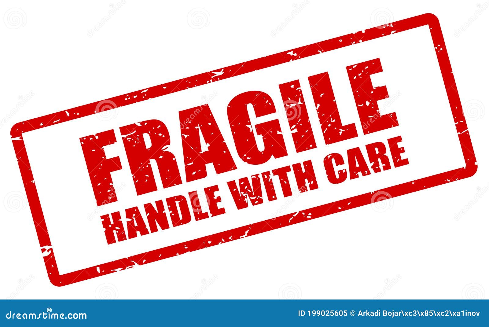 Fragile Stamp Handle With Care Stock Vector Illustration Of Handle Guarantee