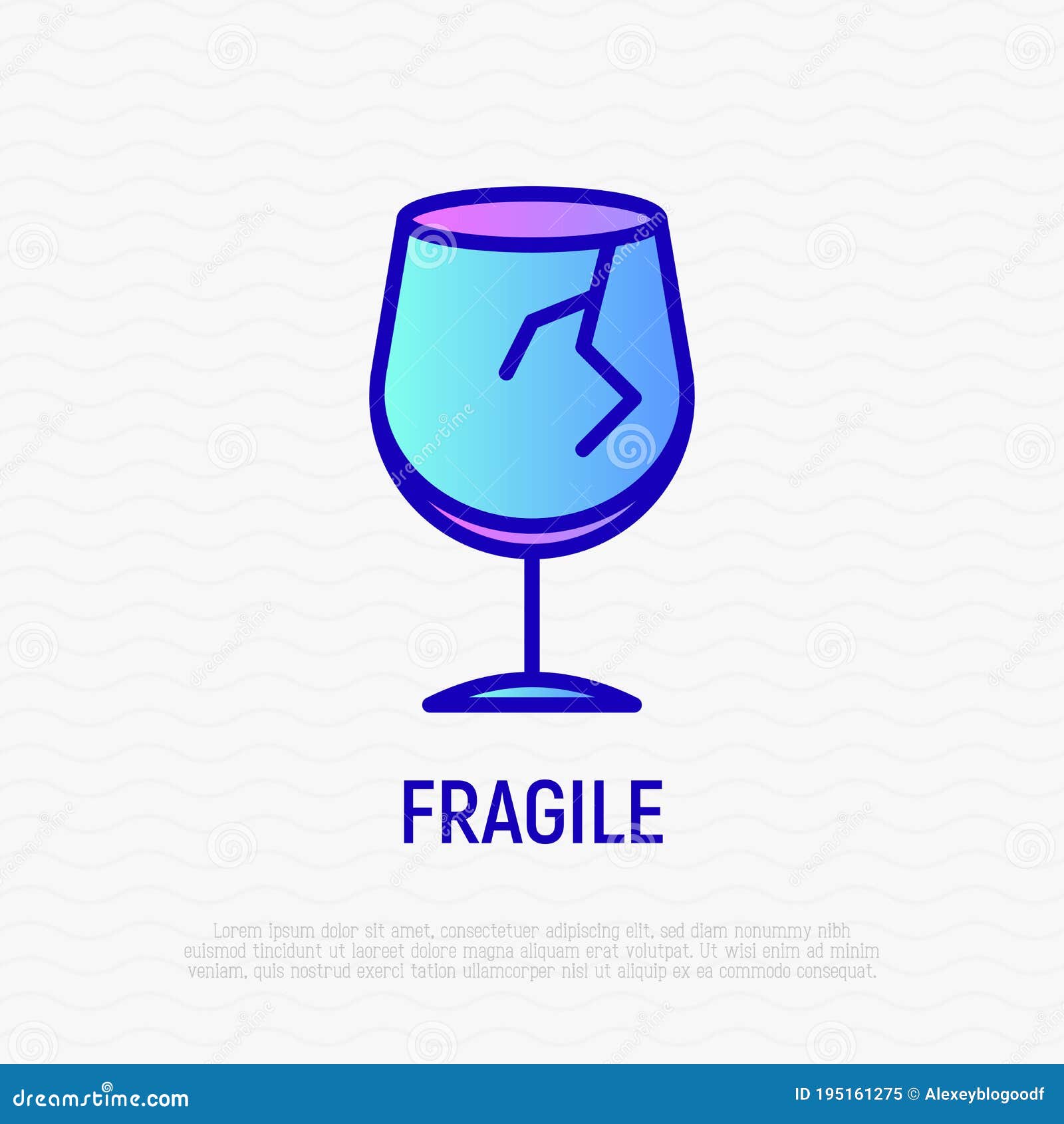 Fragile, Broken Glass Stickers