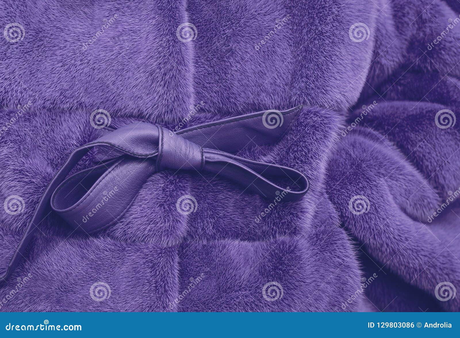 Fragment Close Up of a Bright Colorful Fur Coat Stock Photo - Image of ...