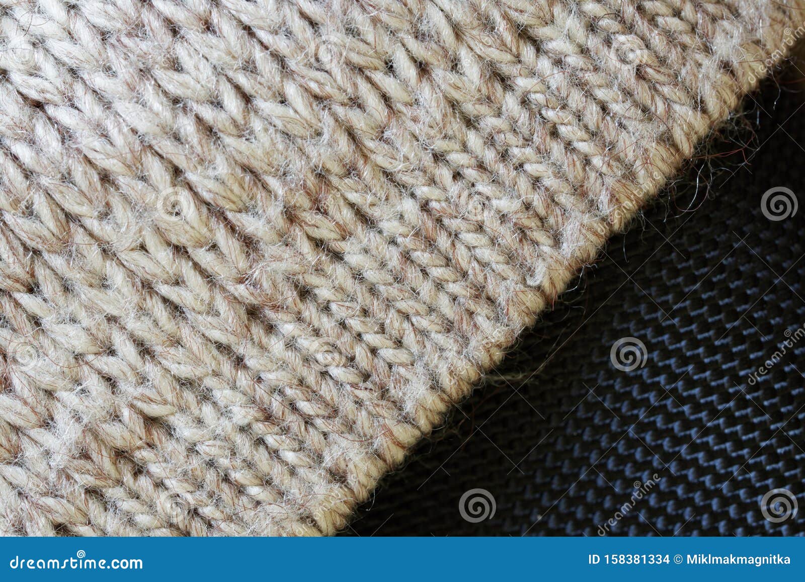 A Fragment of a Cozy Scandinavian Sweatshirt. Gray Knitted Woolen ...