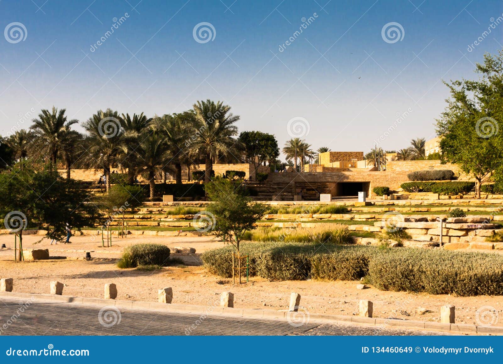 The Diriyah Park, Riyadh stock image. Image of nature 134460649