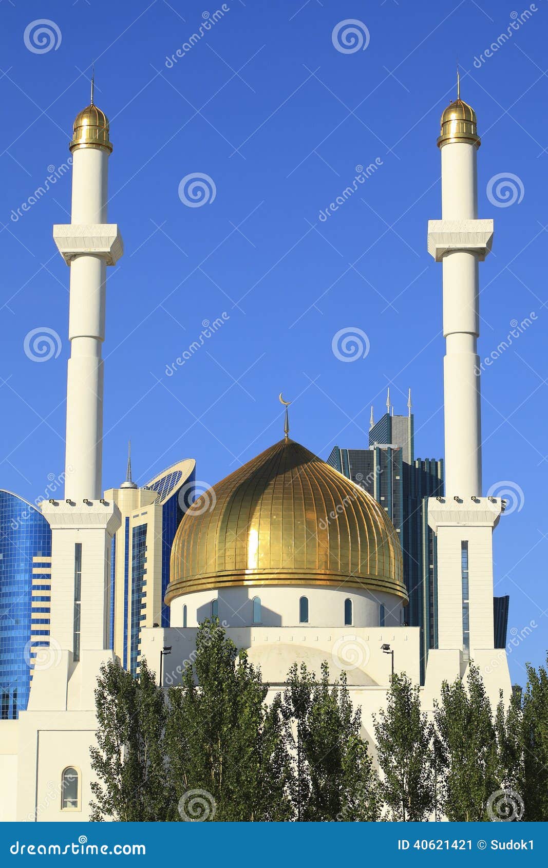 fragment of the dome and minarets.