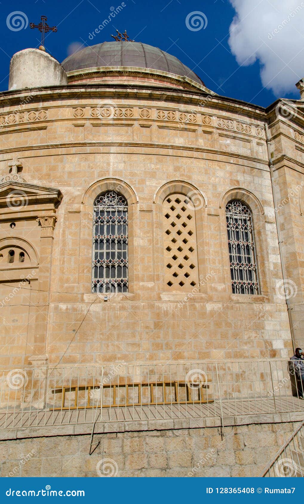 Fragment Of Ethiopian Church  In Jerusalem Stock Photo 