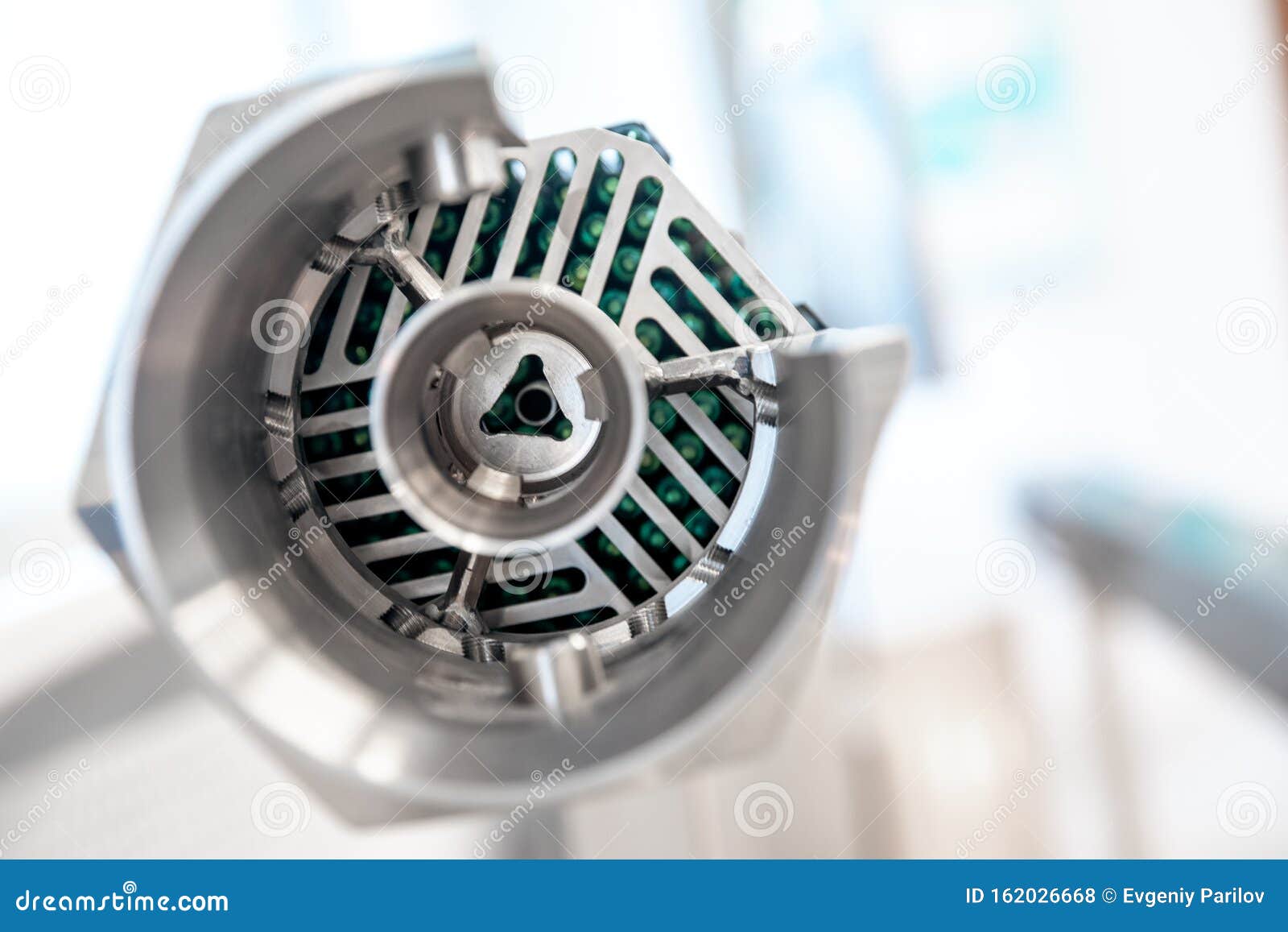 Fragment Fuel Uranium Rod Element of Nuclear Reactor Stock Photo