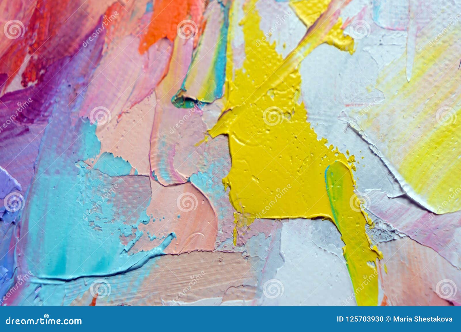 Fragment. Multicolored Texture Painting. Abstract Art Background. Oil on  Canvas. Rough Brushstrokes of Paint. Closeup of a Paintin Stock  Illustration - Illustration of futuristic, artist: 125703930