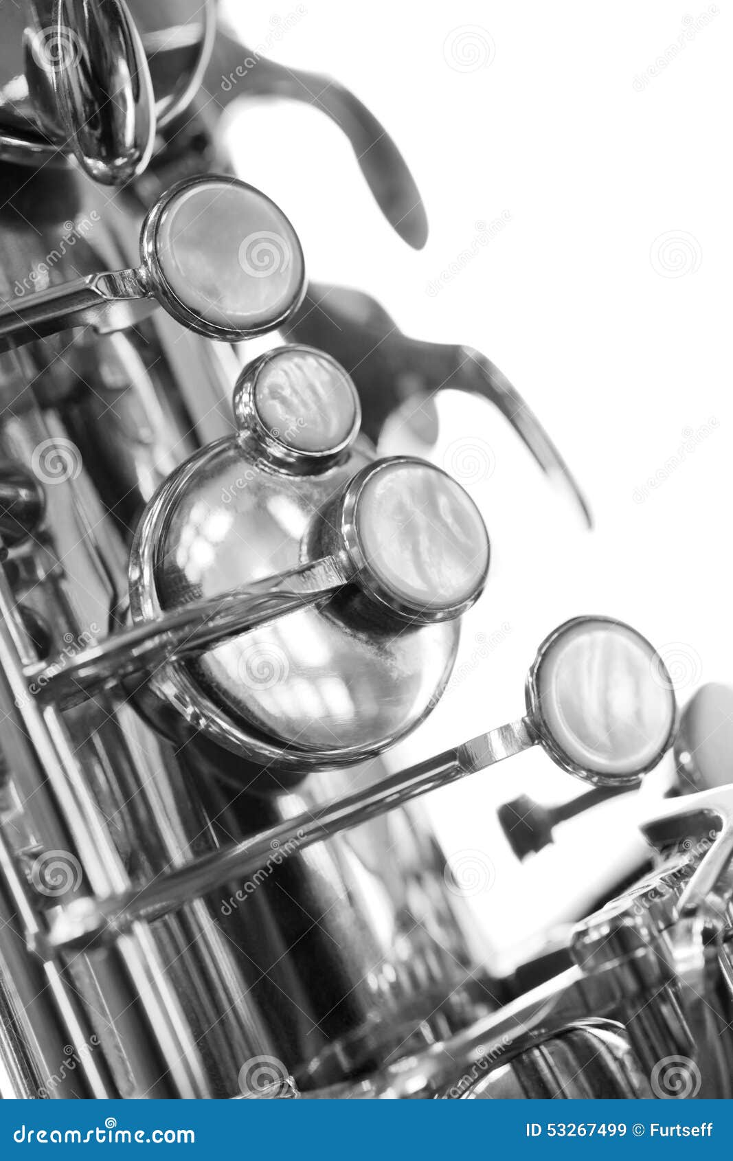 Fragment of the Valve of the Saxophone Stock Image Image of objects, american 53267499