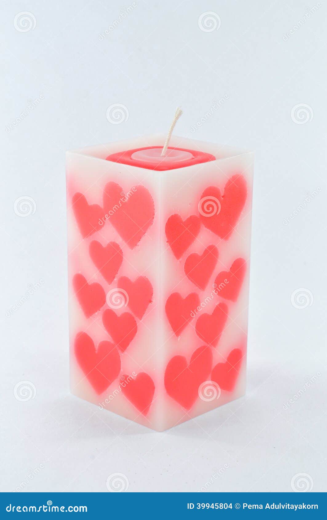 Fragrant Candle for Valentine Stock Photo Image of candlevalentine