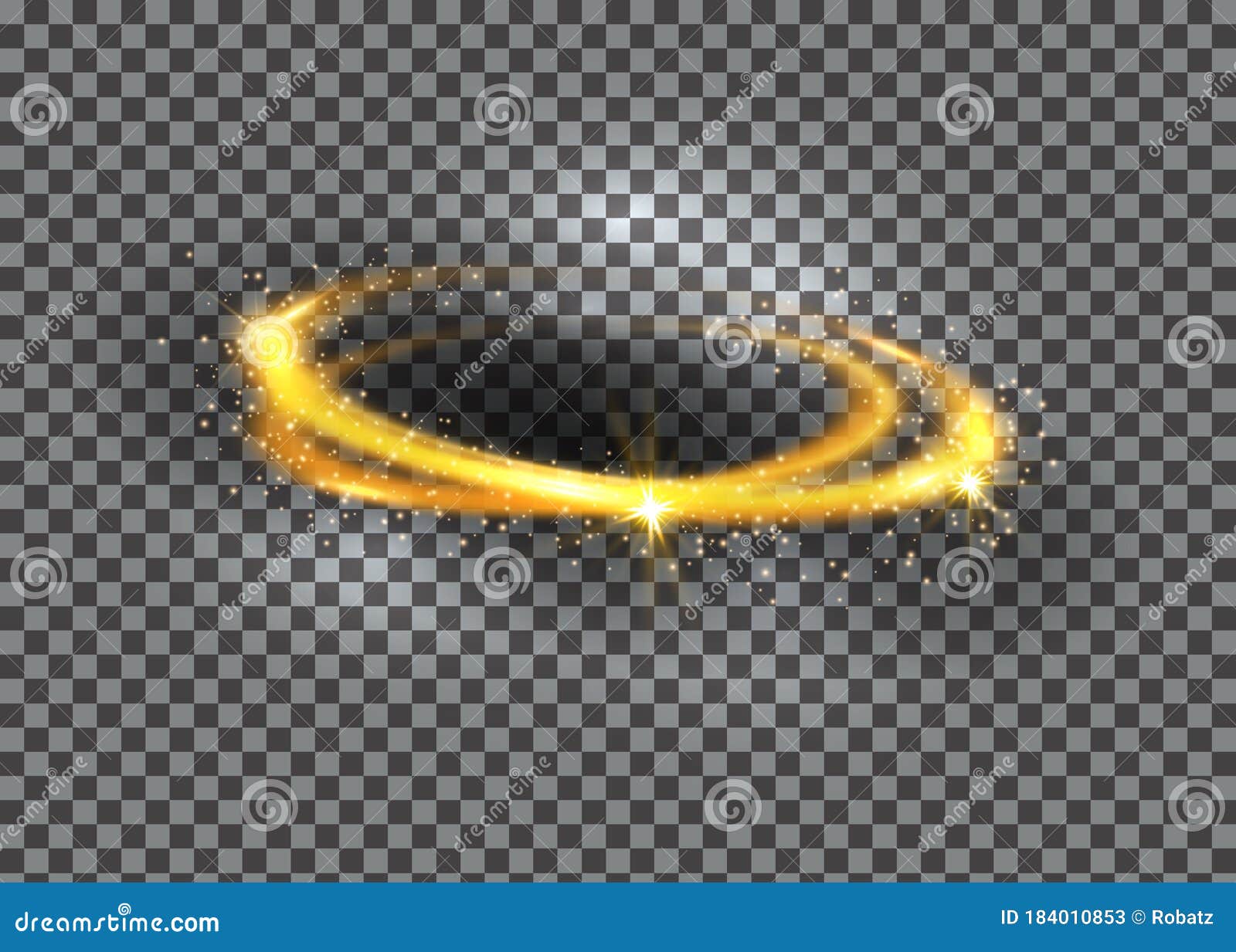 Gold halo angel ring in shape of fire circle made of flakes. Isolated on  black background. Holy golden nimbus circle aureole, saint symbol. Tattoo  reference. Vector. Stock Vector | Adobe Stock