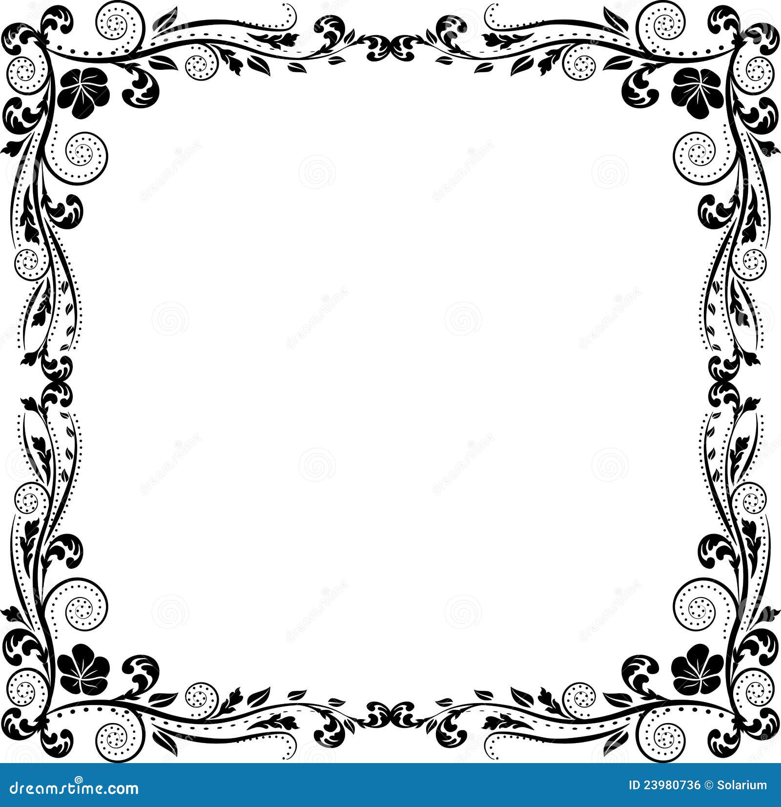 Frame stock vector. Illustration of clipart, decoration - 23980736