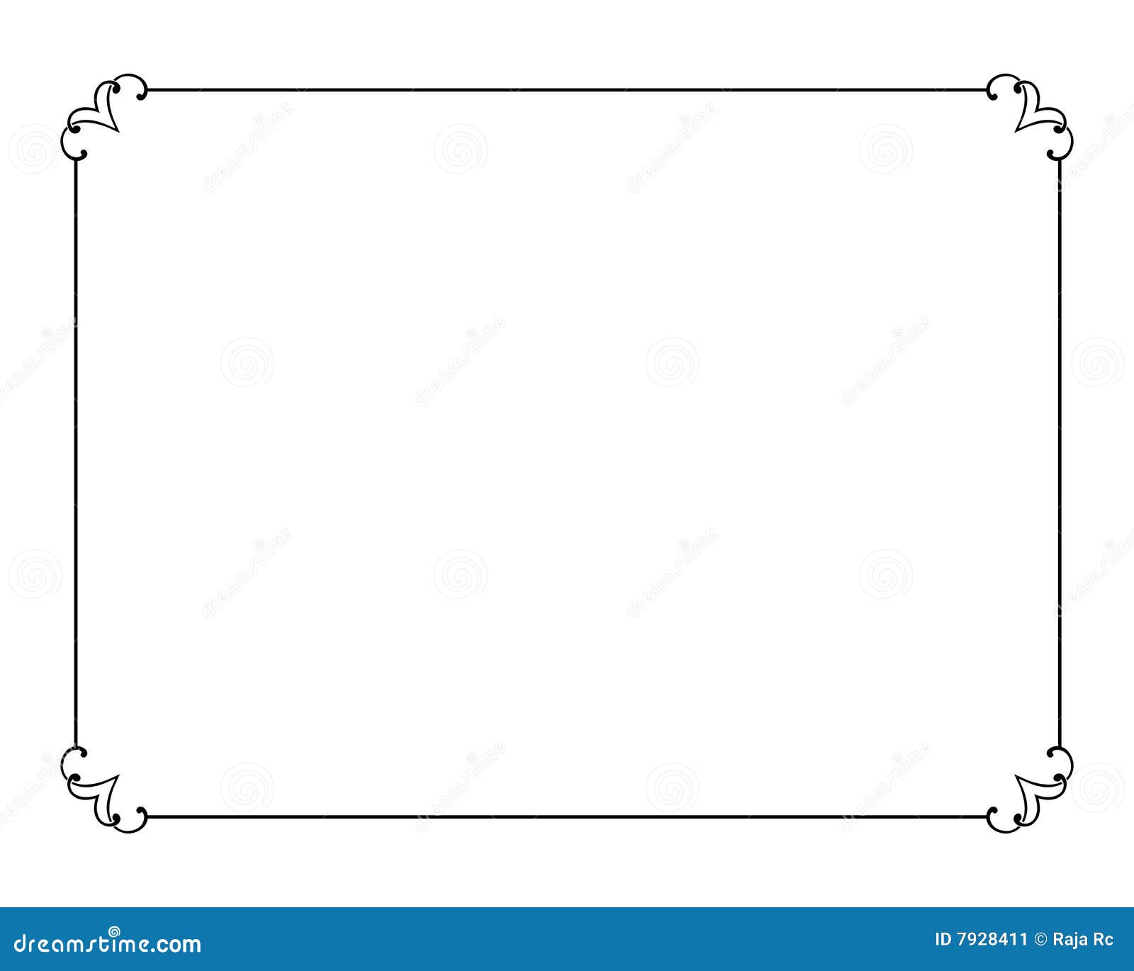 Photo frame with white background