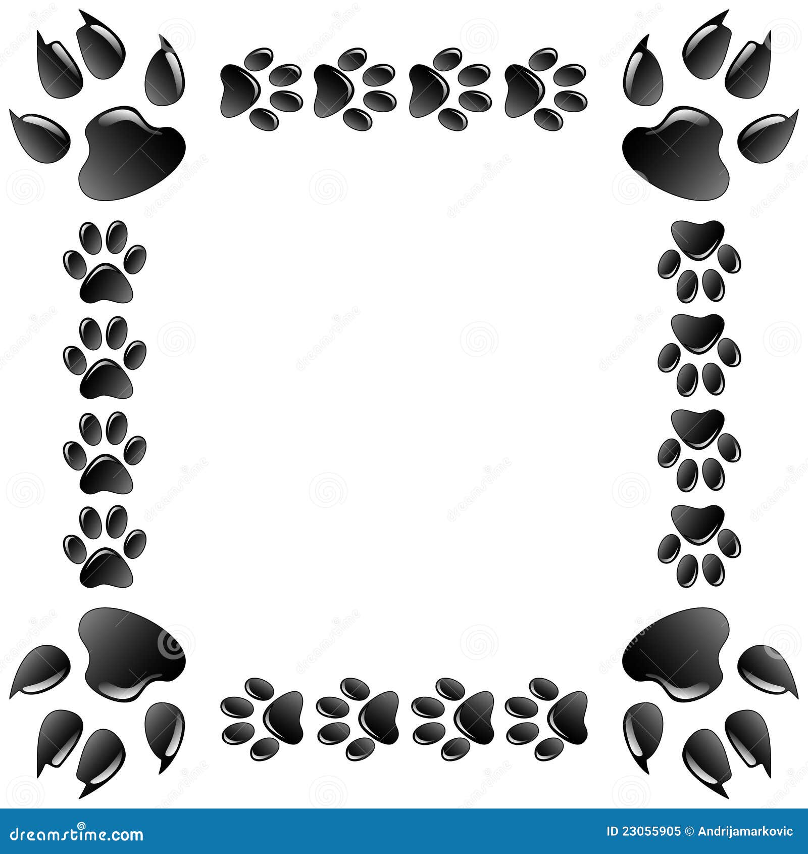Frame animals stock vector. Illustration of feel, black 23055905
