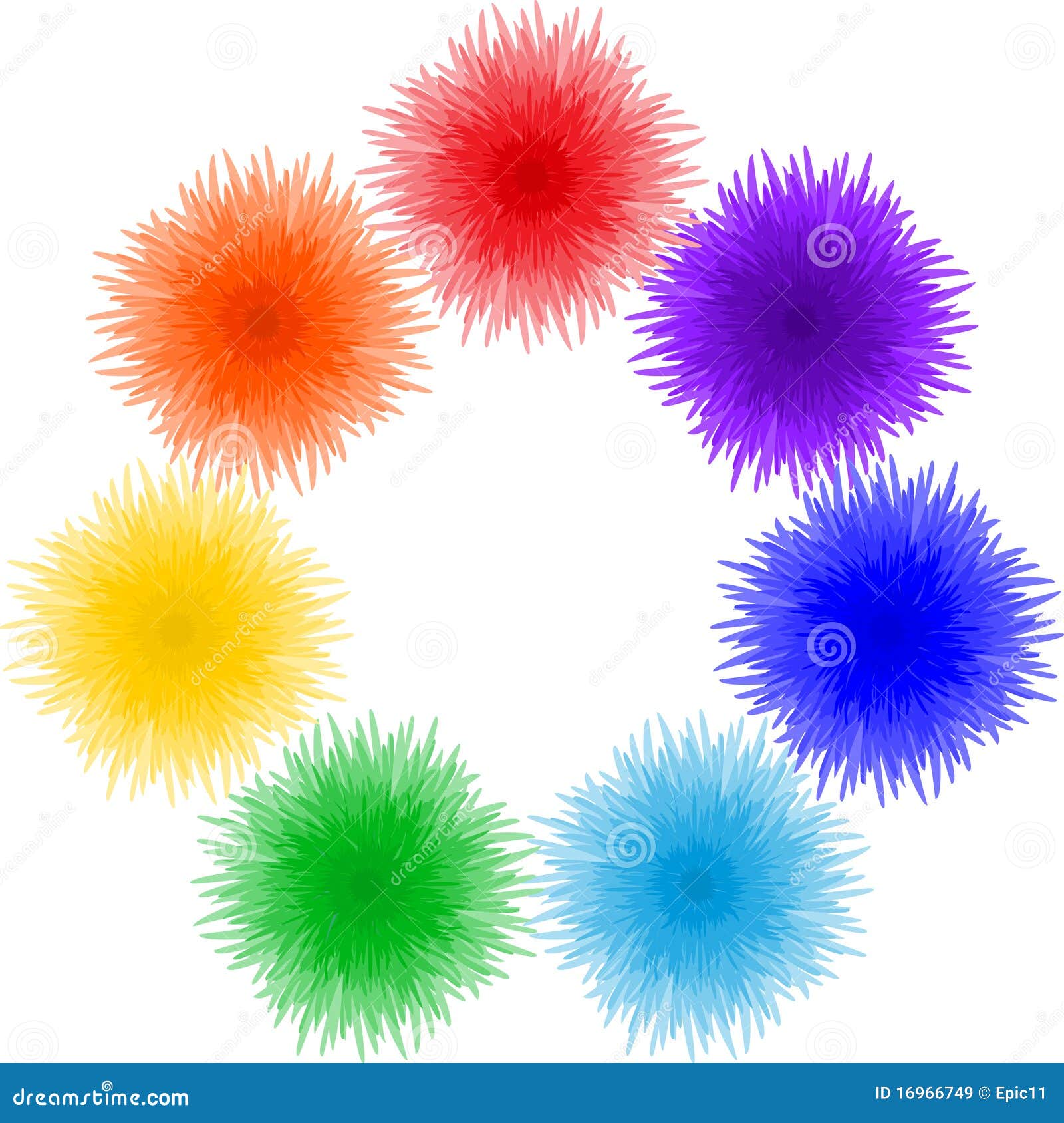 Frame As Ring Of Flowers stock vector. Illustration of nature - 16966749