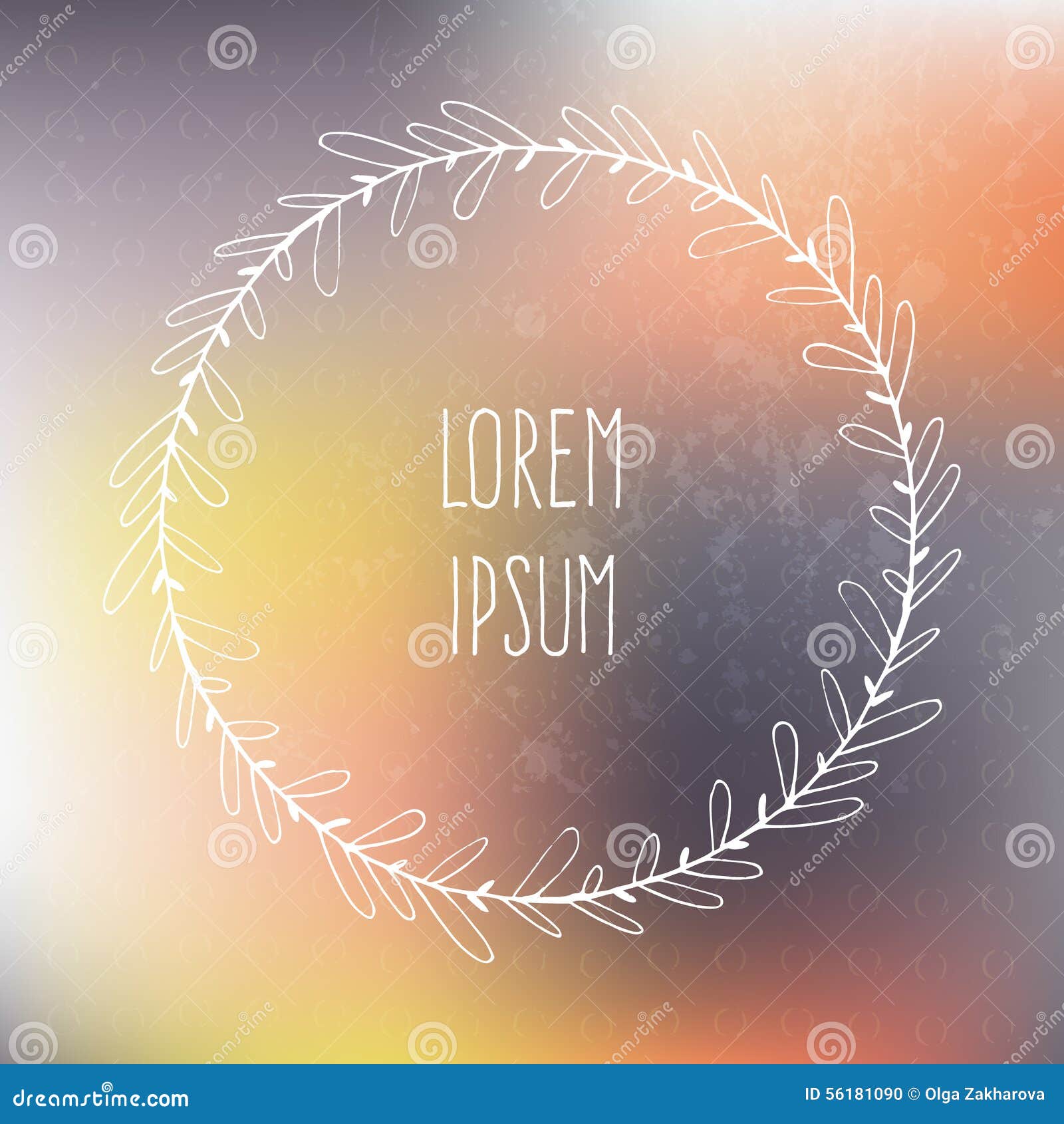 Download Frame On Blurred Background Stock Vector - Illustration of ...