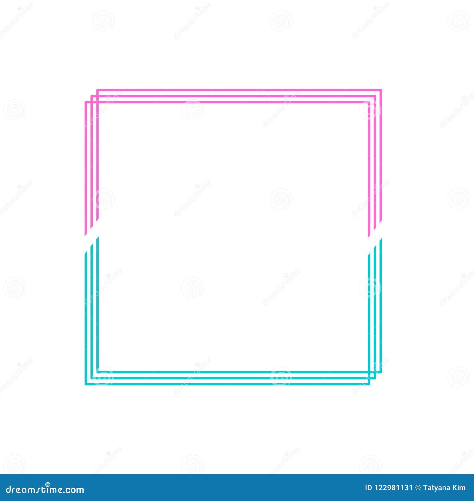 Frame Border Line Page Vector Simple Modern Vector Frame Minimalism