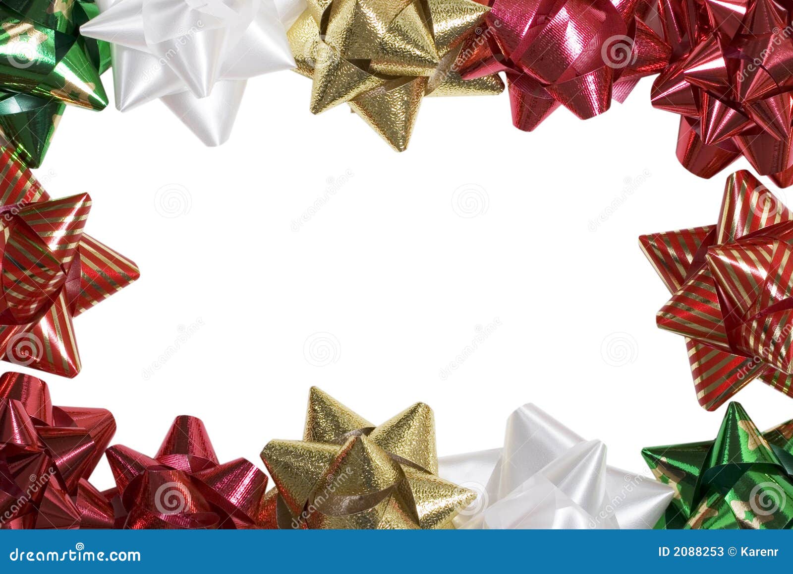 Frame of bows stock image. Image of christmas, background - 2088253