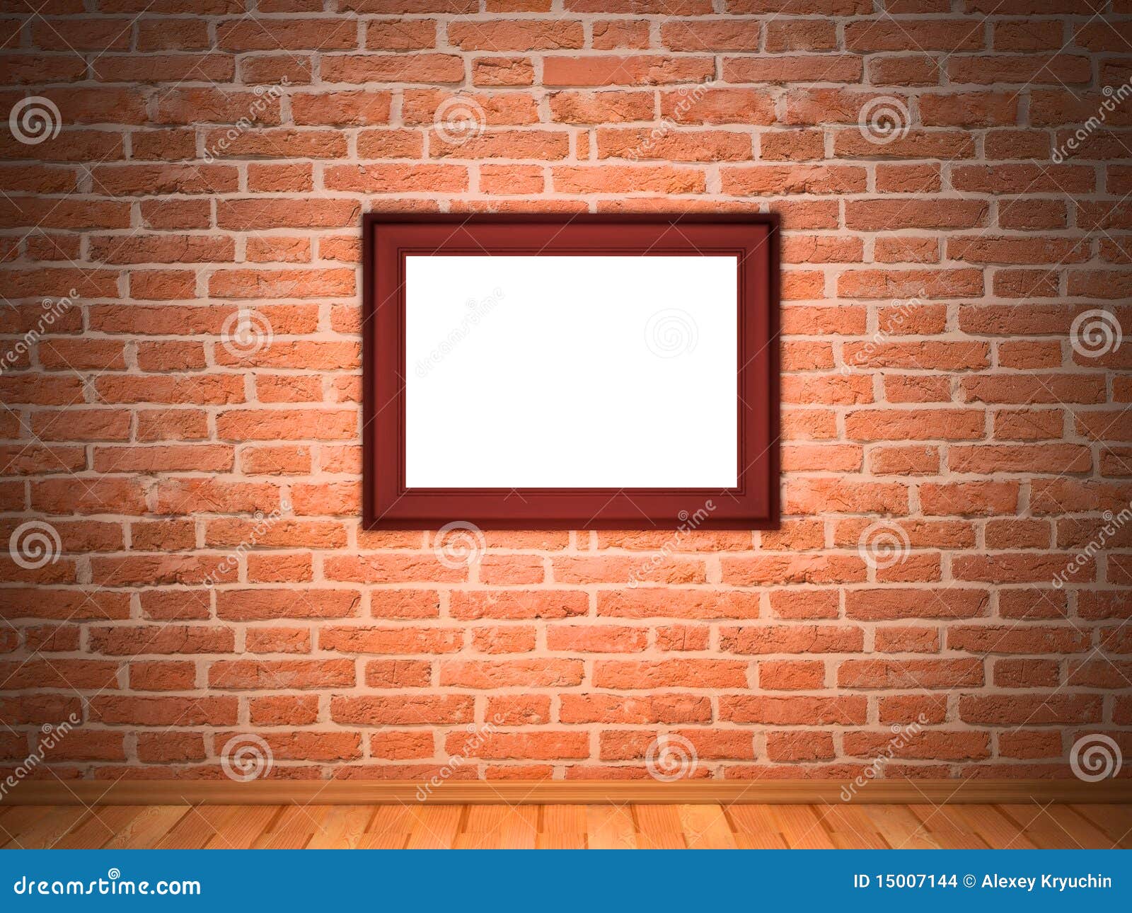 Frame on brick wall stock photo. Image of fine, built 15007144