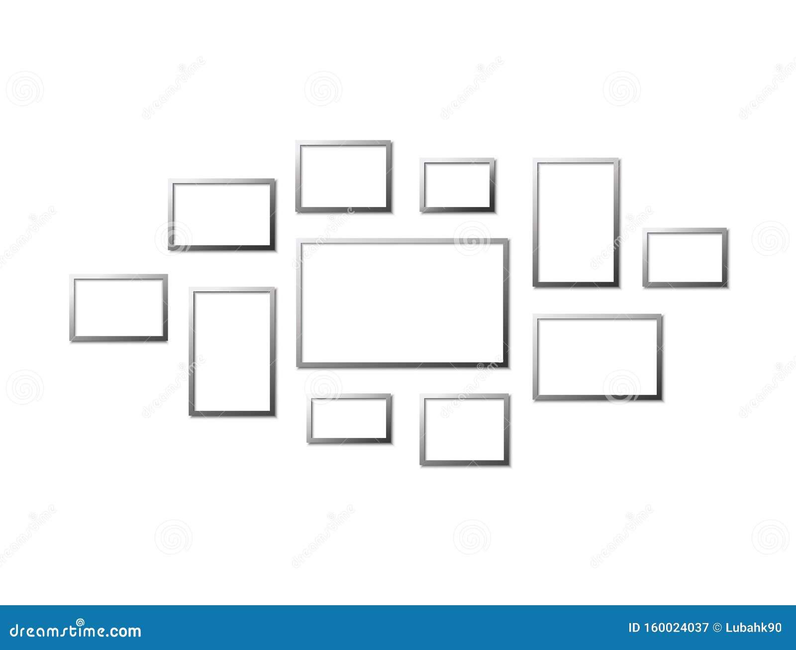 Download Frame Collage Template Photo Frame Mockup Mood Board And Branding Presentation Realistic Photo Frames Set Wall Stock Vector Illustration Of Camera Moodboard 160024037 PSD Mockup Templates