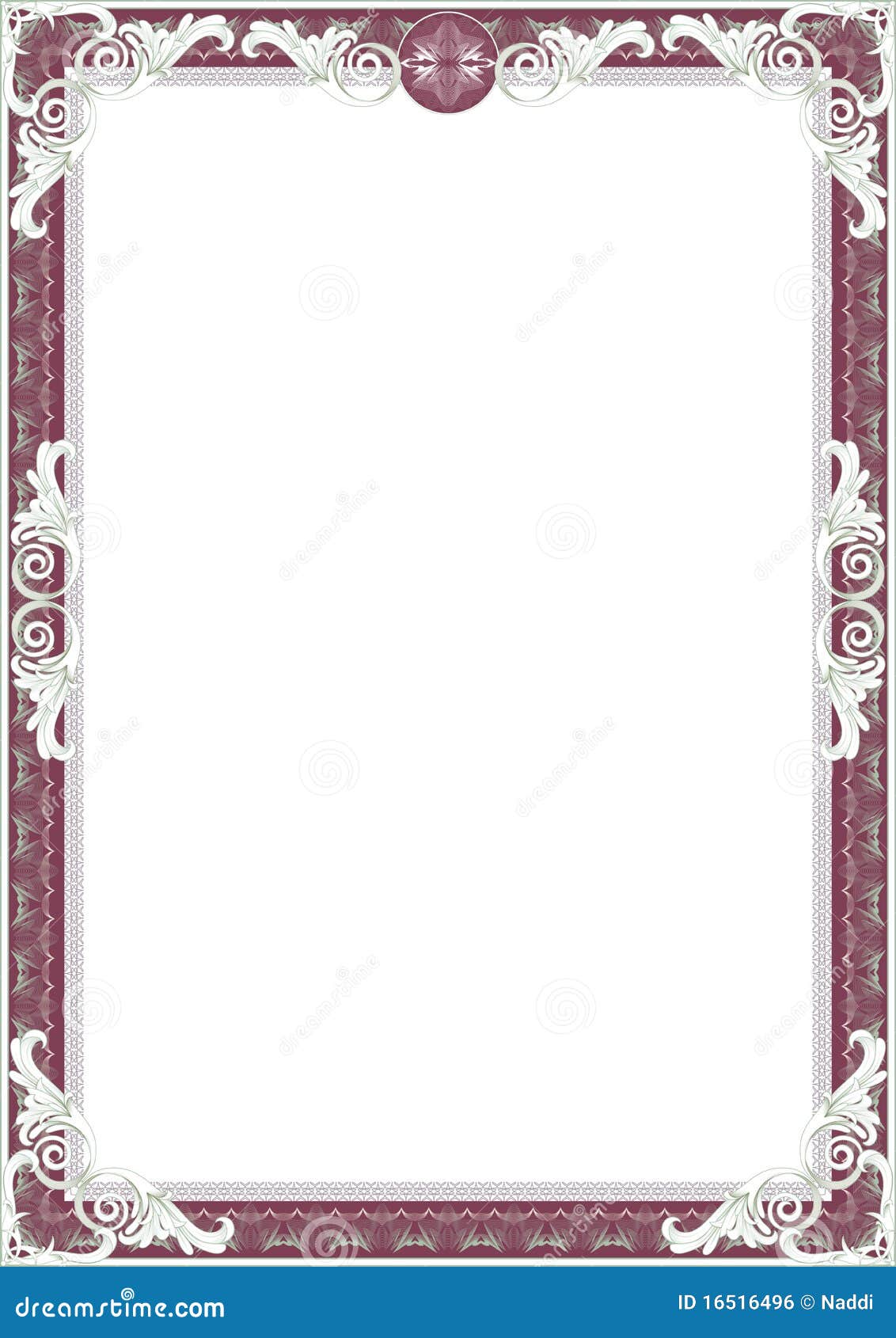 Frame for Diploma or Certificate. Stock Illustration - Illustration of