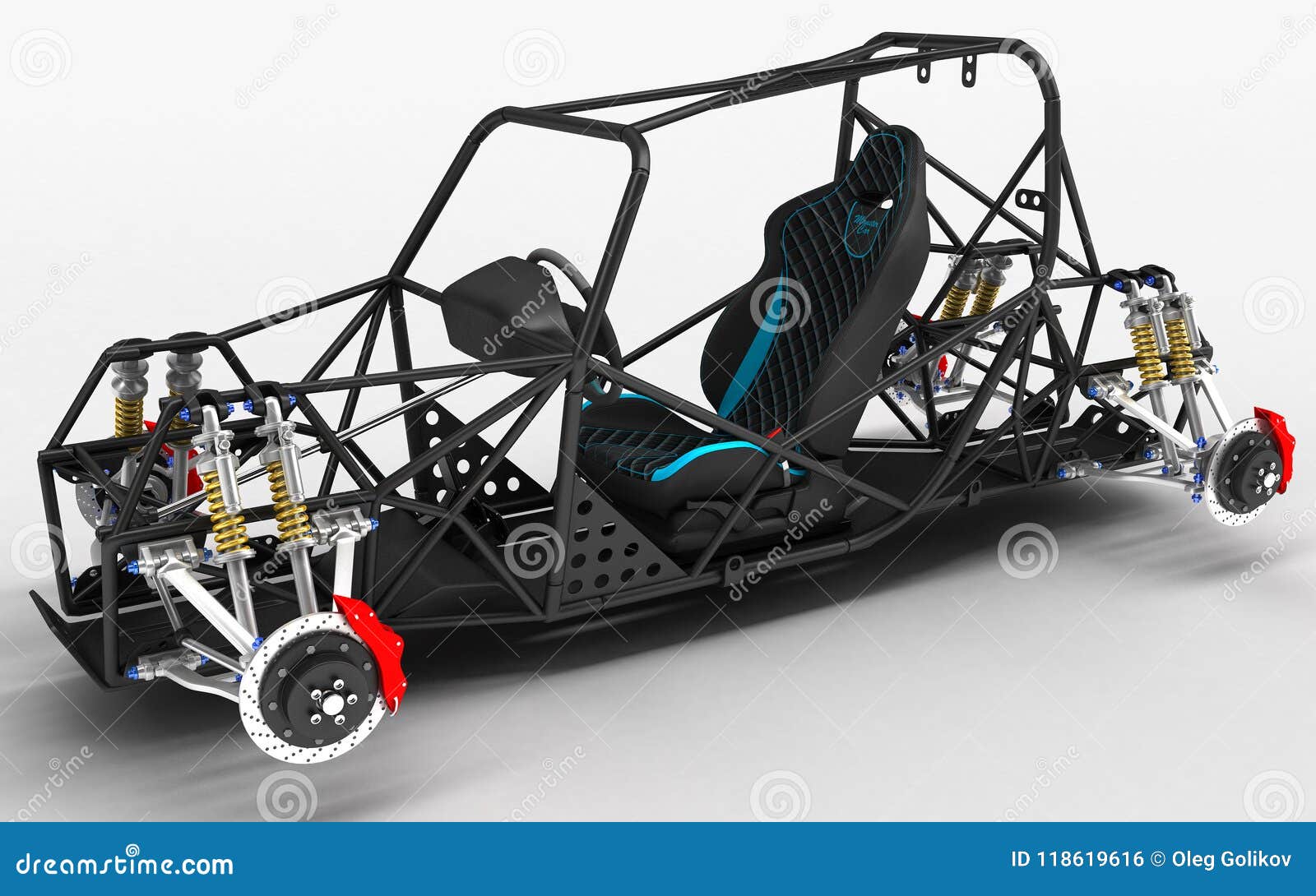 achterzijde Architectuur Experiment The Frame Frame of the Sports Car is a Buggy with the Basic Design Elements  of the Suspension and the Pilot`s Seat. Stock Illustration - Illustration  of concepts, buggies: 118619616