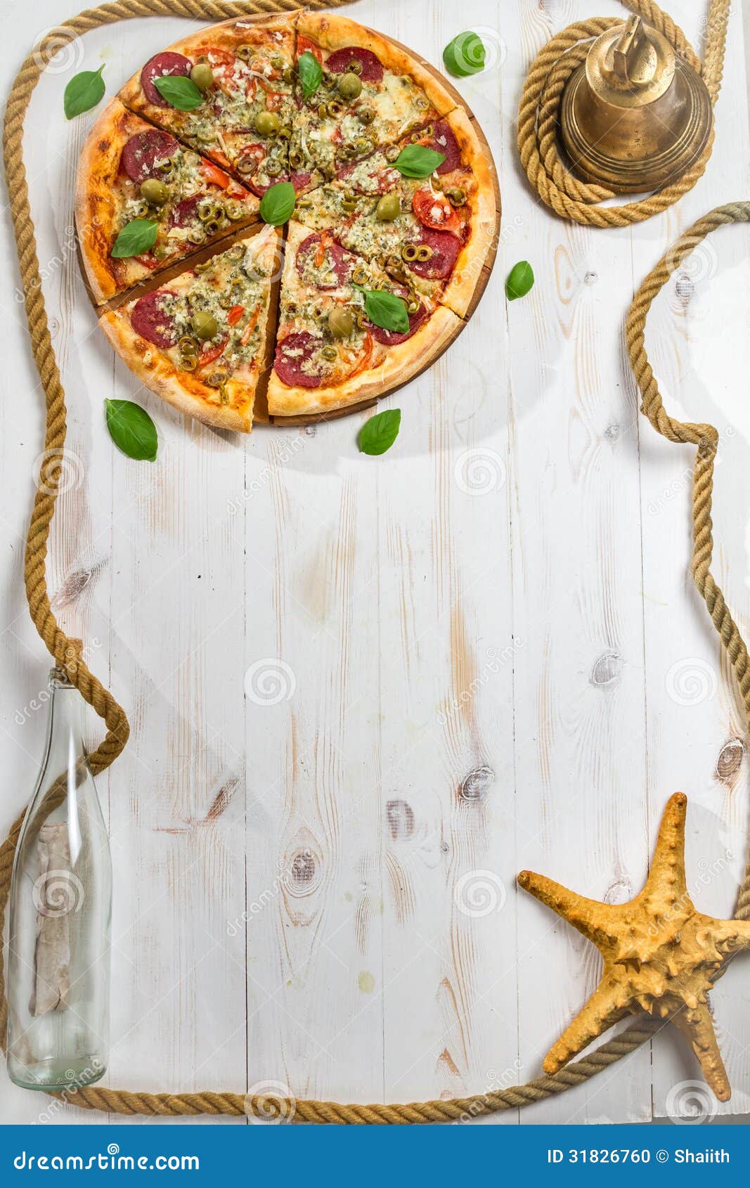 Frame Made â€‹â€‹of Fresh Pizza Stock Photo Image of edible, dough