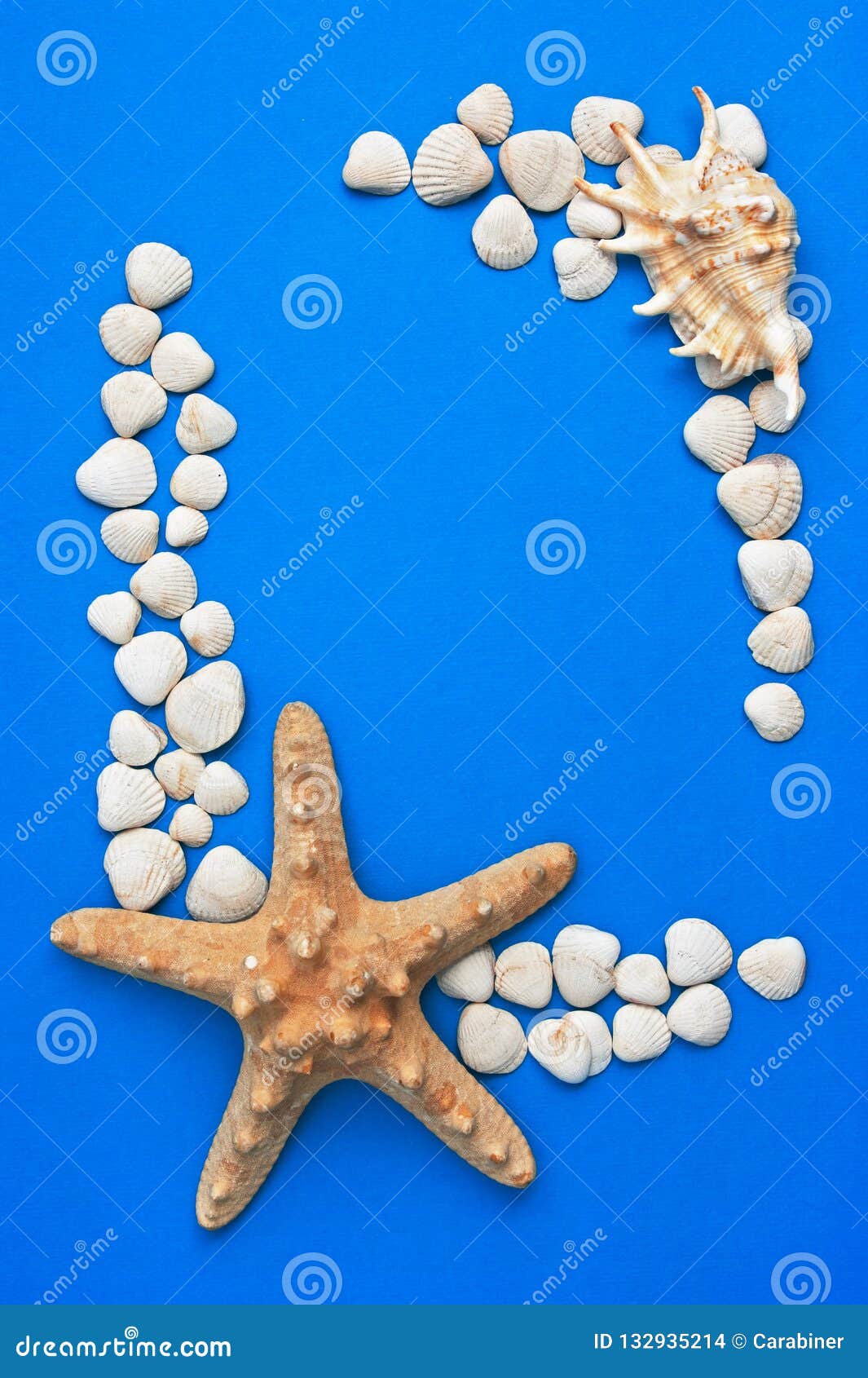 Frame in a marine style stock photo. Image of pattern 132935214