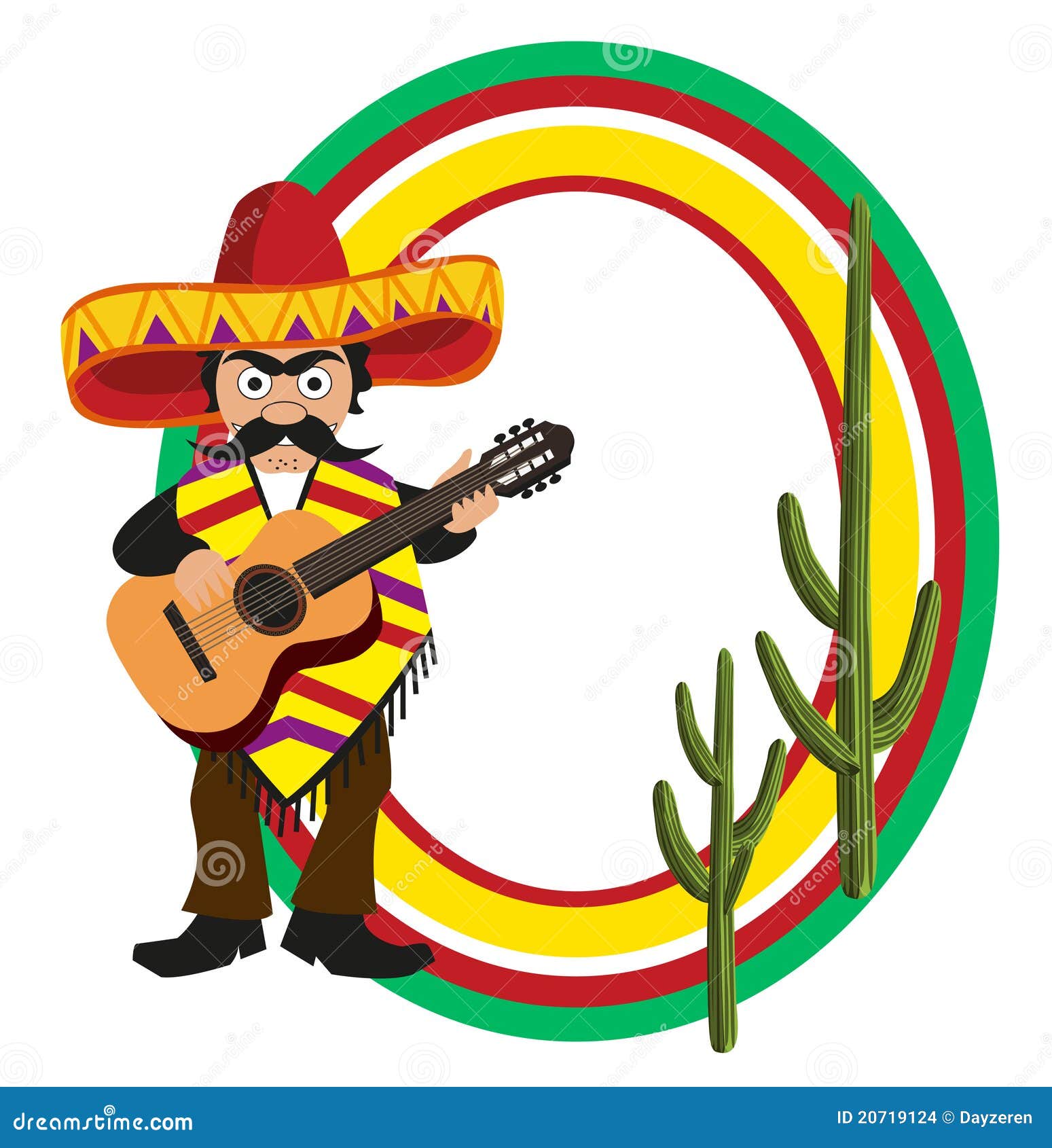 Frame with a Mexican stock vector. Illustration of symbol 20719124